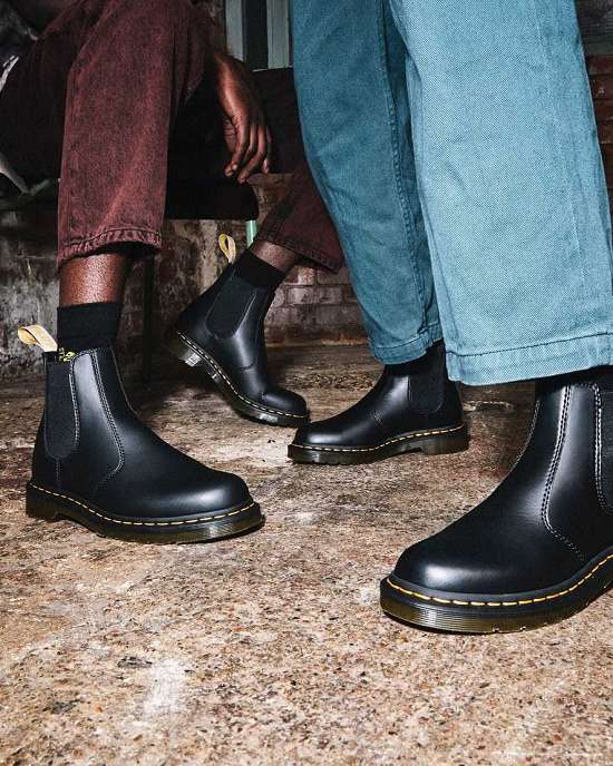 Botas Negras Dr. Martens Vegan 2976 Hombre Negros MX-59678
